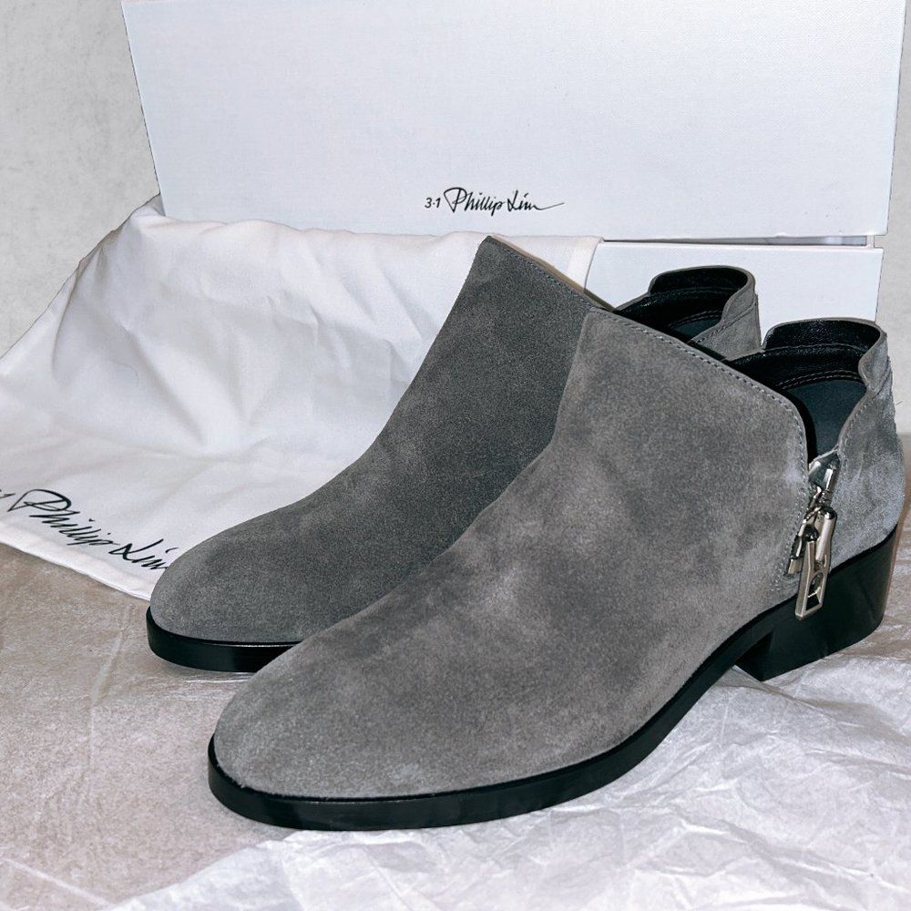 Phillip Lim Alexa Ankle Bootie in Stone